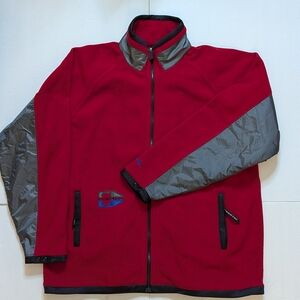 Cybertek Cyber Active Jacket. Men's XXL. Full Zip. Vintage. 90s. Red. Used